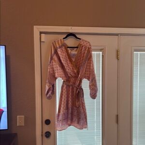 Pink and Purple Patterned Dress